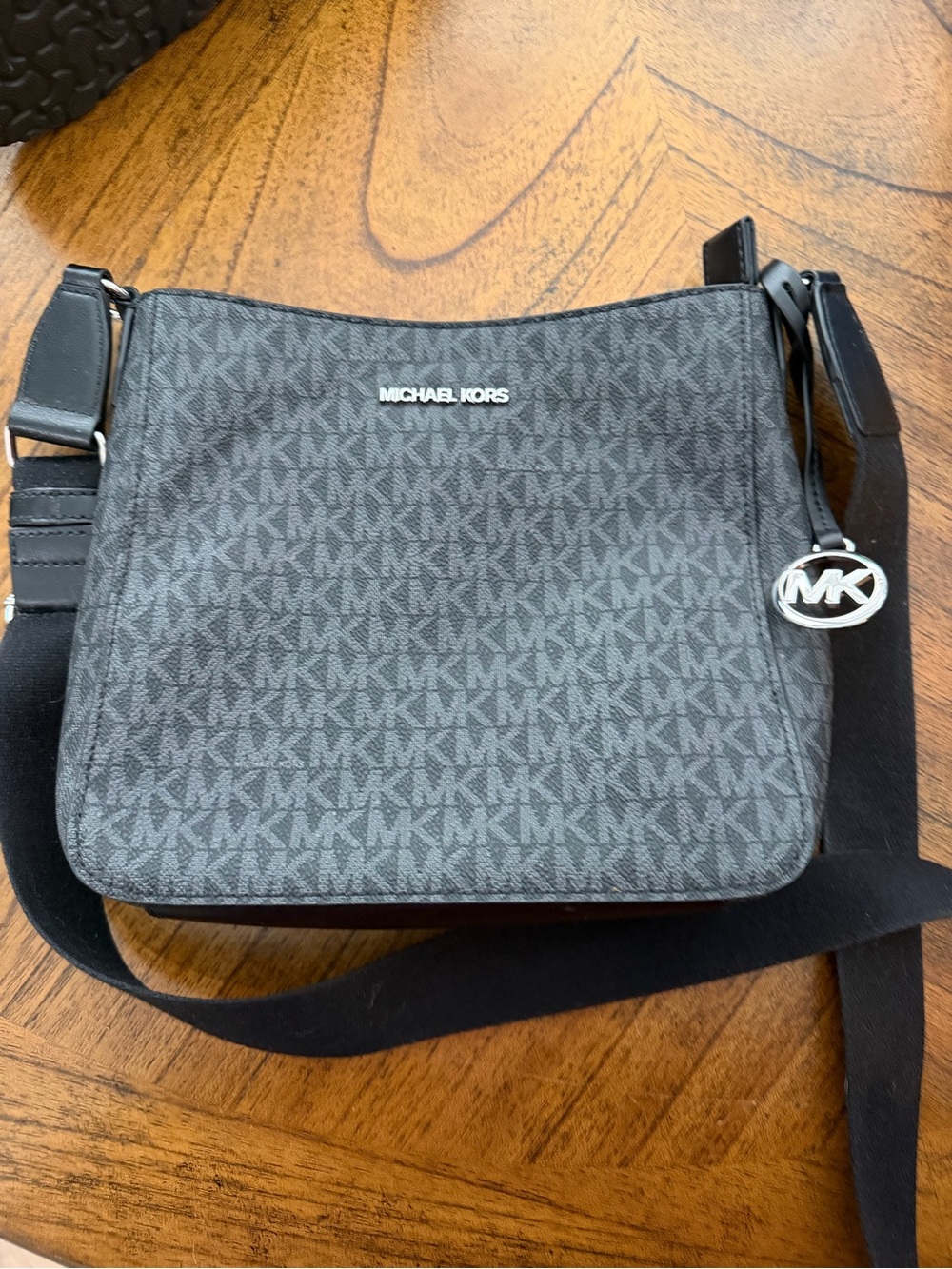 Michael Kors Black Signature MK Signature Crossbody Bag - Picture 8 of 8